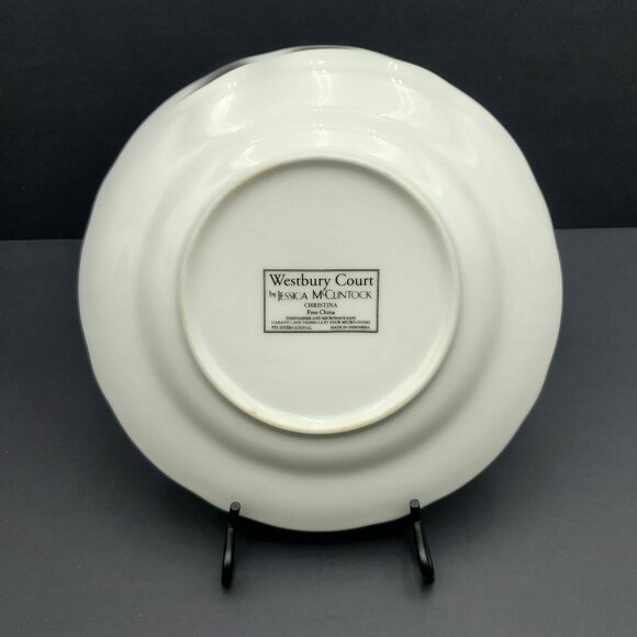 Westbury Court Christina Salad Plates Jessica McClintock Floral China Plates - Picture 3 of 4